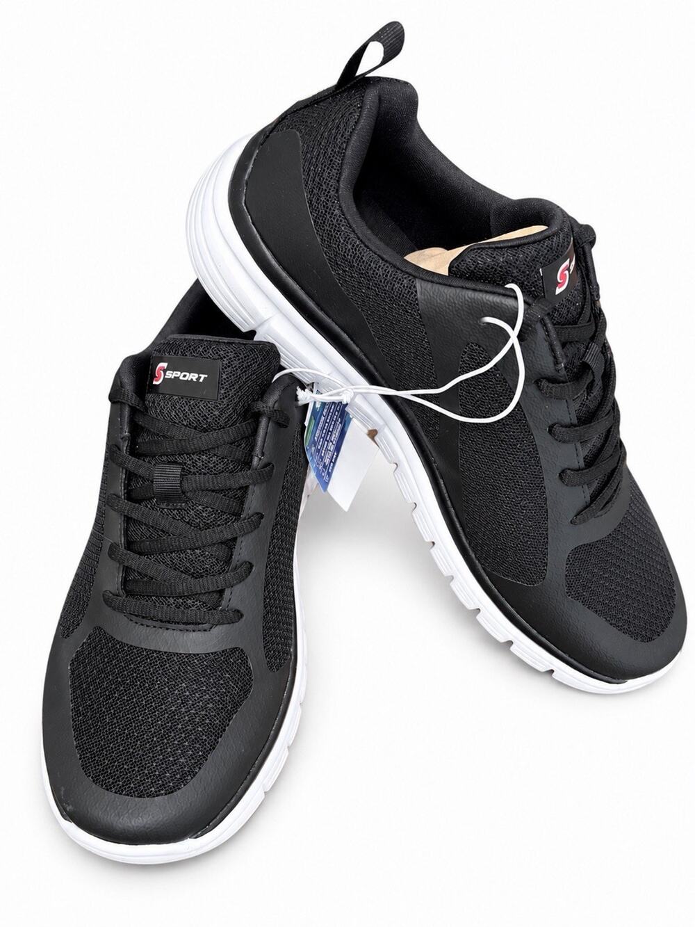 S Sport Reiff 3.0 Men’s Size 9.5 Black Athletic Sneakers Running Shoes NWT